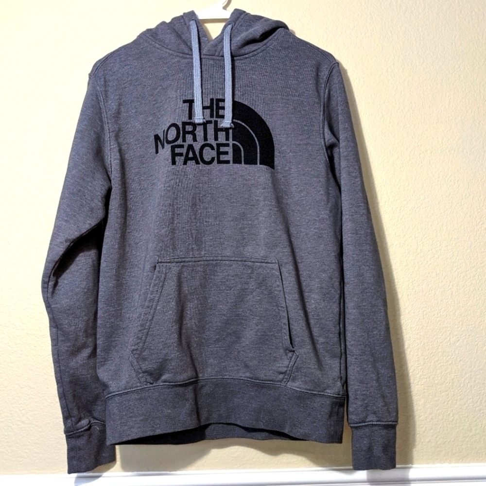 North Face Grey Hoodie Sweatshirt